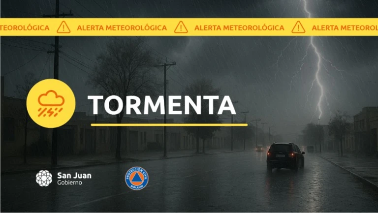 Alerta meteorológica en San Juan por tormentas